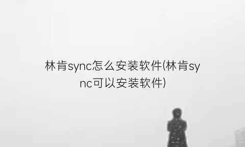 林肯sync怎么安装软件(林肯sync可以安装软件)