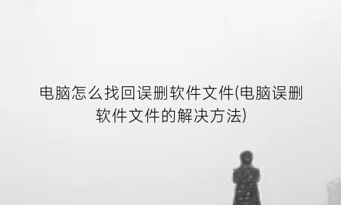 “电脑怎么找回误删软件文件(电脑误删软件文件的解决方法)
