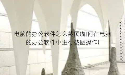 电脑的办公软件怎么截图(如何在电脑的办公软件中进行截图操作)