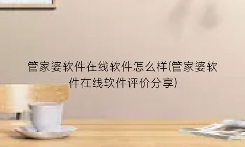 管家婆软件在线软件怎么样(管家婆软件在线软件评价分享)