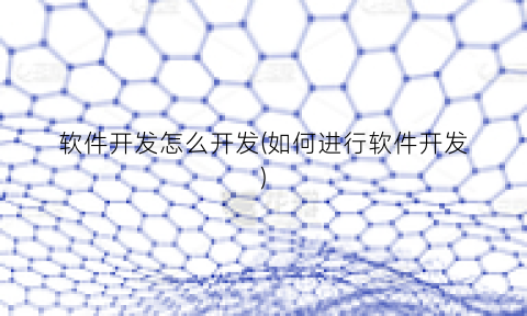 “软件开发怎么开发(如何进行软件开发)