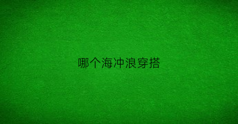 哪个海冲浪穿搭(哪个海冲浪穿搭最好看)