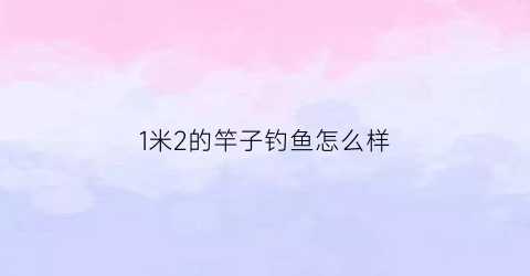 1米2的竿子钓鱼怎么样(21米的鱼竿用多长的线)