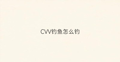 CVV钓鱼怎么钓