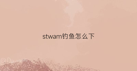 stwam钓鱼怎么下(steam专业钓鱼操作键)