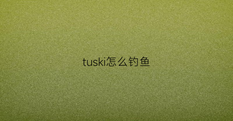 tuski怎么钓鱼(tsuki攻略怎么钓鱼)