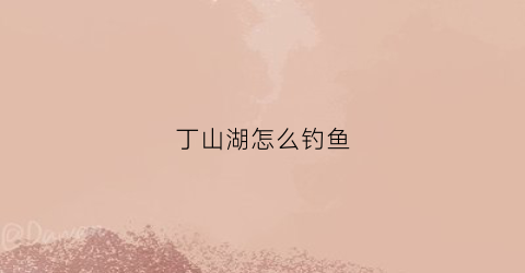 丁山湖怎么钓鱼(丁山湖要门票吗)