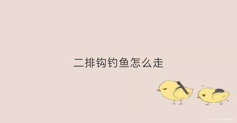 二排钩钓鱼怎么走(排钩野钓视频)