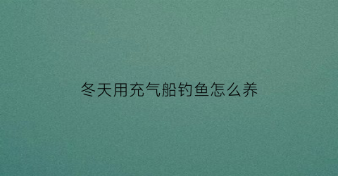 冬天用充气船钓鱼怎么养(充气钓鱼船钓鱼需要什么配件)