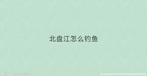 北盘江怎么钓鱼(北盘江钓鱼图片)