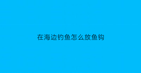 “在海边钓鱼怎么放鱼钩(在海边钓鱼怎么放鱼钩好)