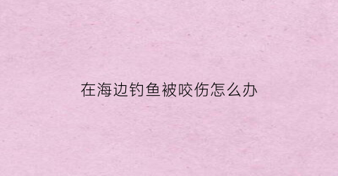 在海边钓鱼被咬伤怎么办(海边钓到大鱼)