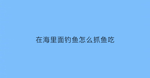 “在海里面钓鱼怎么抓鱼吃(海里怎么钓大鱼)