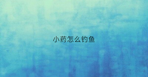 小药怎么钓鱼(钓鱼小药怎么用)