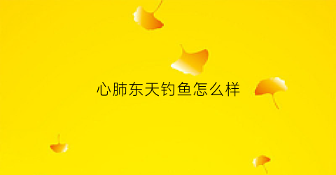心肺东天钓鱼怎么样(心肺能钓什么鱼)