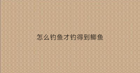 “怎么钓鱼才钓得到鲫鱼(怎样才能钓鲫鱼钓鲫鱼技巧记住这些要点包你能钓下)