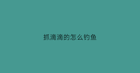 抓滴滴的怎么钓鱼(滴滴钓鱼执法是啥意思)