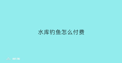 水库钓鱼怎么付费(水库钓鱼)