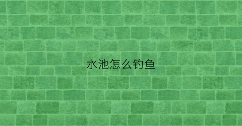 水池怎么钓鱼(水池钓鱼如何选择钓位)