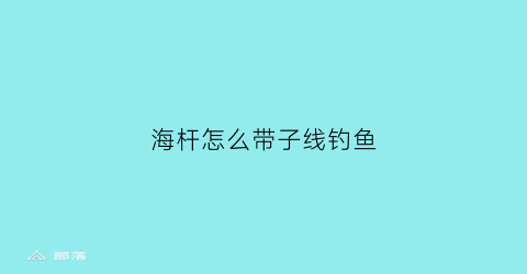 “海杆怎么带子线钓鱼(海杆怎么带子线钓鱼效果好)