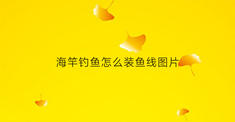 海竿钓鱼怎么装鱼线图片(海竿钓鱼怎么装鱼线图片教程)