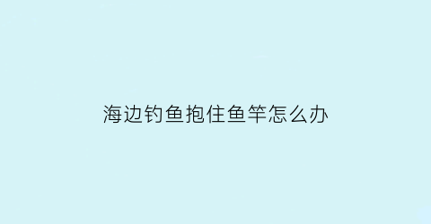 海边钓鱼抱住鱼竿怎么办(海边钓鱼抱住鱼竿怎么办啊)