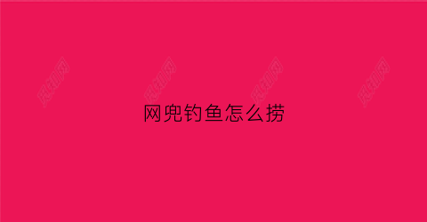 “网兜钓鱼怎么捞(网兜抓鱼技巧)