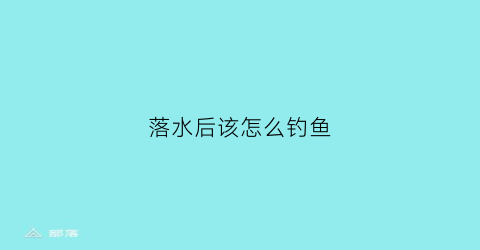 落水后该怎么钓鱼(落水如何钓鱼有超实用的技巧)