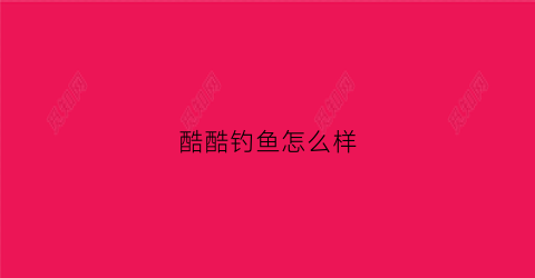 酷酷钓鱼怎么样(酷钓户外专营店)
