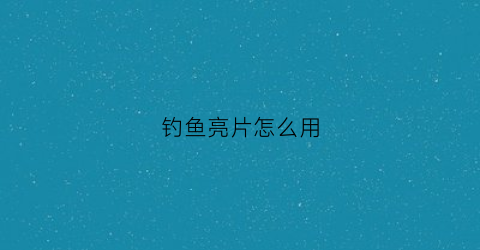 钓鱼亮片怎么用(路亚亮片绑法钓组图解)