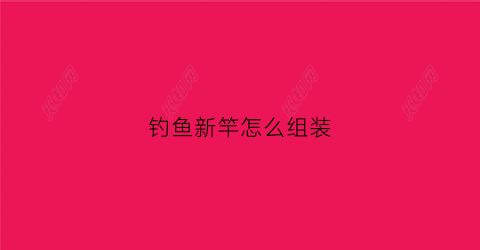 钓鱼新竿怎么组装(钓鱼竿怎么组装起来视频)