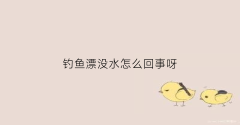 钓鱼漂没水怎么回事呀(鱼漂不出水)