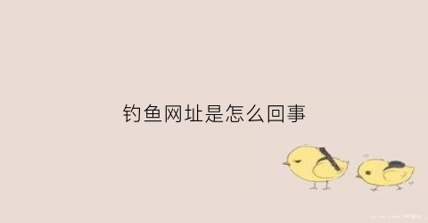钓鱼网址是怎么回事