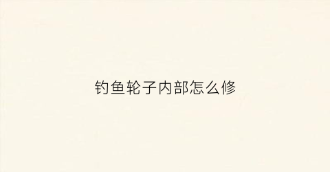 钓鱼轮子内部怎么修(钓鱼鱼轮)