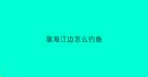 靠海江边怎么钓鱼(江边海杆钓鱼用什么方块料最好)