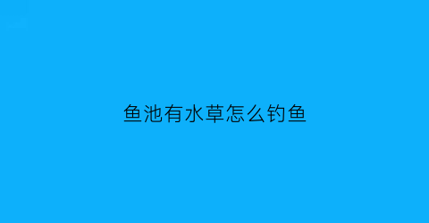 鱼池有水草怎么钓鱼(鱼池有水草怎么处理用什么药)