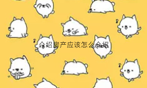 介绍房产应该怎么介绍(介绍房子流程)
