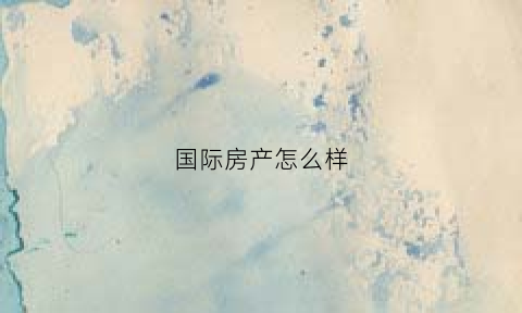 国际房产怎么样(想象国际房价这么高正常吗)