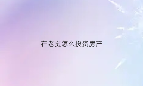 在老挝怎么投资房产(老挝买房子)