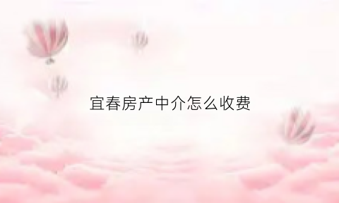 宜春房产中介怎么收费(宜春房屋中介)