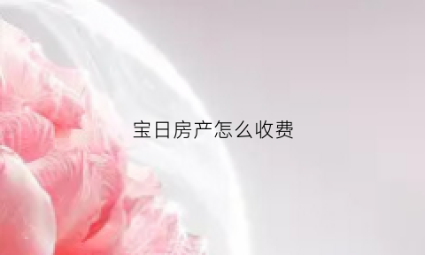 宝日房产怎么收费(宝日房产总部在哪)