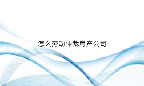 怎么劳动仲裁房产公司(劳动仲裁企业怎么能赢)