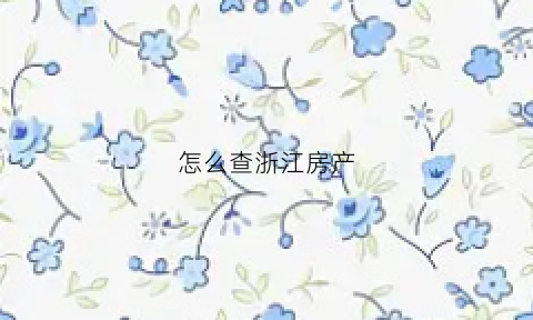 怎么查浙江房产(浙江查房产证的是哪个app)