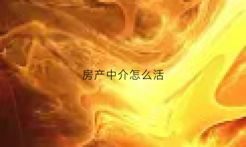 房产中介怎么活(房产中介怎样赚钱的)