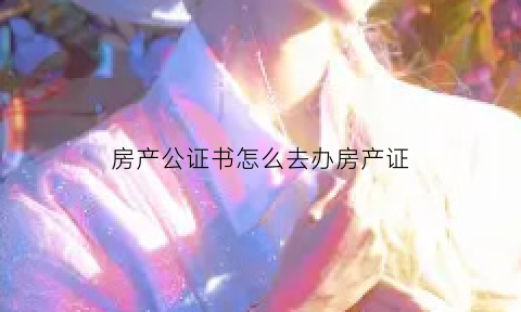 房产公证书怎么去办房产证(房产公证处公证流程)