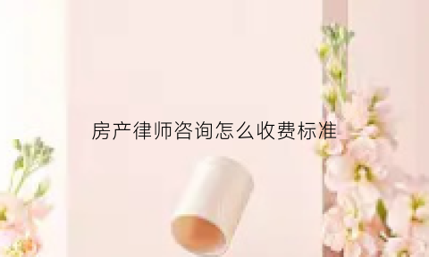 房产律师咨询怎么收费标准