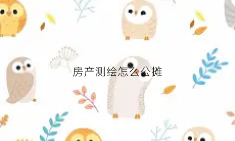 房产测绘怎么公摊(房产测绘公摊规定)