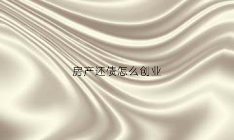 房产还债怎么创业(房产还债的操作方法)