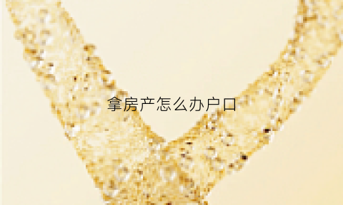 拿房产怎么办户口(如何拿房产证办户口)