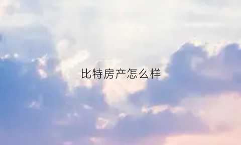 比特房产怎么样(比特房产怎么样值得买吗)